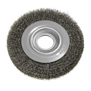 Schijfborstel 150 x 32 mm, gegolfd draad, staal
