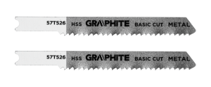 Decoupeerzaagblad, 12 TPI, HSS, U-klauwplaat, 2 stuks