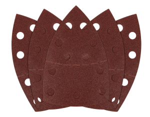 Delta Multi Schuurpapier 102 x 152 mm, P100, 5 stuks, met 11 gaten