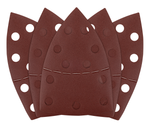 Delta Multi Schuurpapier 102 x 152 mm, P220, 5 stuks, met 11 gaten