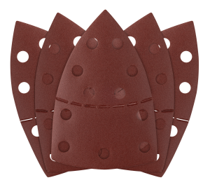 Delta Multi Schuurpapier 102 x 152 mm, P240, 5 stuks, met 11 gaten