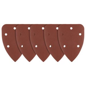 IJzeren schuurpapier, klittenband 98 x 140 mm, P100, 5 stuks, 5 gaten