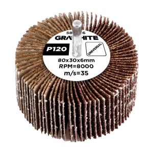 Lamellenwiel 80 x 30 x 6 mm, P120