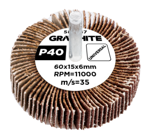 Lamellenwiel 60 x 15 x 6 mm, P40