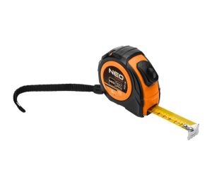 Rolmaat 5m x 25mm Dubbelestop, Auto Lock