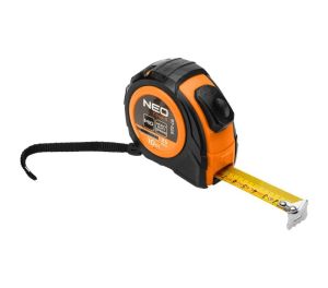 Rolmaat 10m x 25mm Dubbelestop, Auto Lock