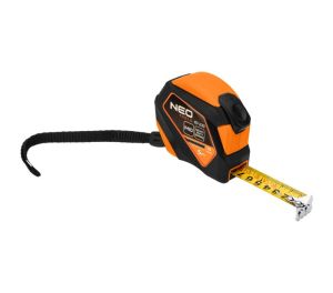 Rolmaat 5m x 19mm Dubbelestop, Auto Lock Magnetisch