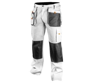 Working trousers, white, size LD/54