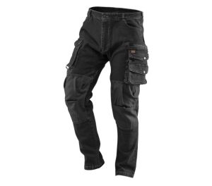 Working trousers DENIM, black, size M