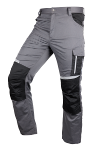 Mix&Match work trousers, grey and black, size M