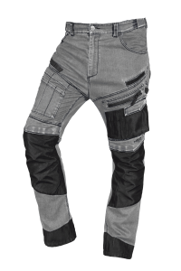 DENIM work trousers, Oxford reinforcement, grey, size XXL