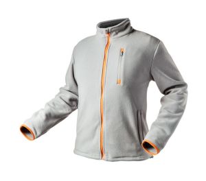 Polar fleece jacket, grey, size M