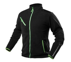 PREMIUM work fleece, black, Cordura reinforcements, size M