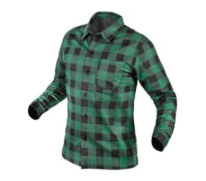 Flannel shirt, green, size M