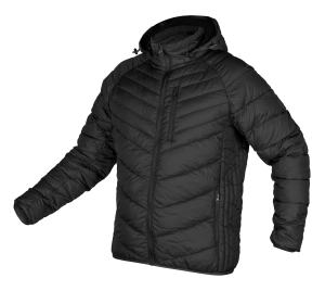 Mix&Match jas, gewatteerd, dons, lichtgewicht, zwart, maat XXL