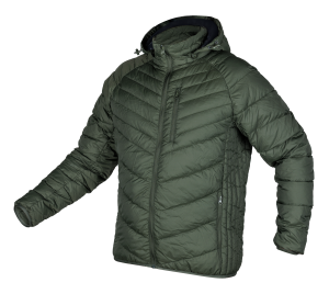 Mix&Match jas, gewatteerd, dons, lichtgewicht, olijfzwart, maat S