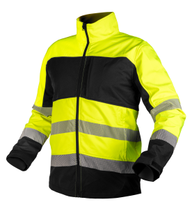 Softshell warning werkjas, geel, maat XXL