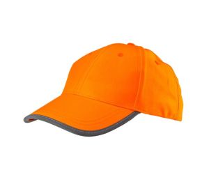 Work cap, orange, plain
