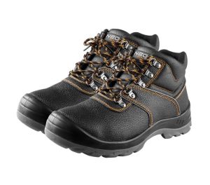 S3 SRC leather boots, steel toecap, steel anti-piercing insert, size 45
