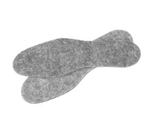 Felt shoe insoles, banded, size 40-41