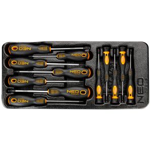 Schroevendraaierset 12 Delig PZ-Torx, Precisie Serie, Inleglade,