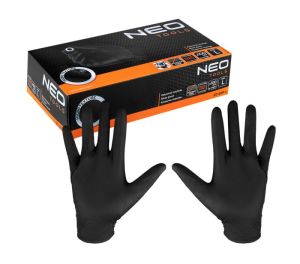 Nitril handschoenen, zwart 100 stk, maat M