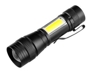 Accu Zaklamp XPE + COB 220lm