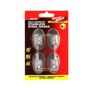 Zelfklevende RVS Haken 22x47mm 3x