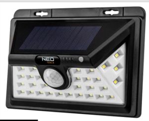 Solar wand led lamp bewegingsdetectie